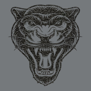 Panther1 (Black) - Unisex Premium Fleece Crew Sweatshirt Design